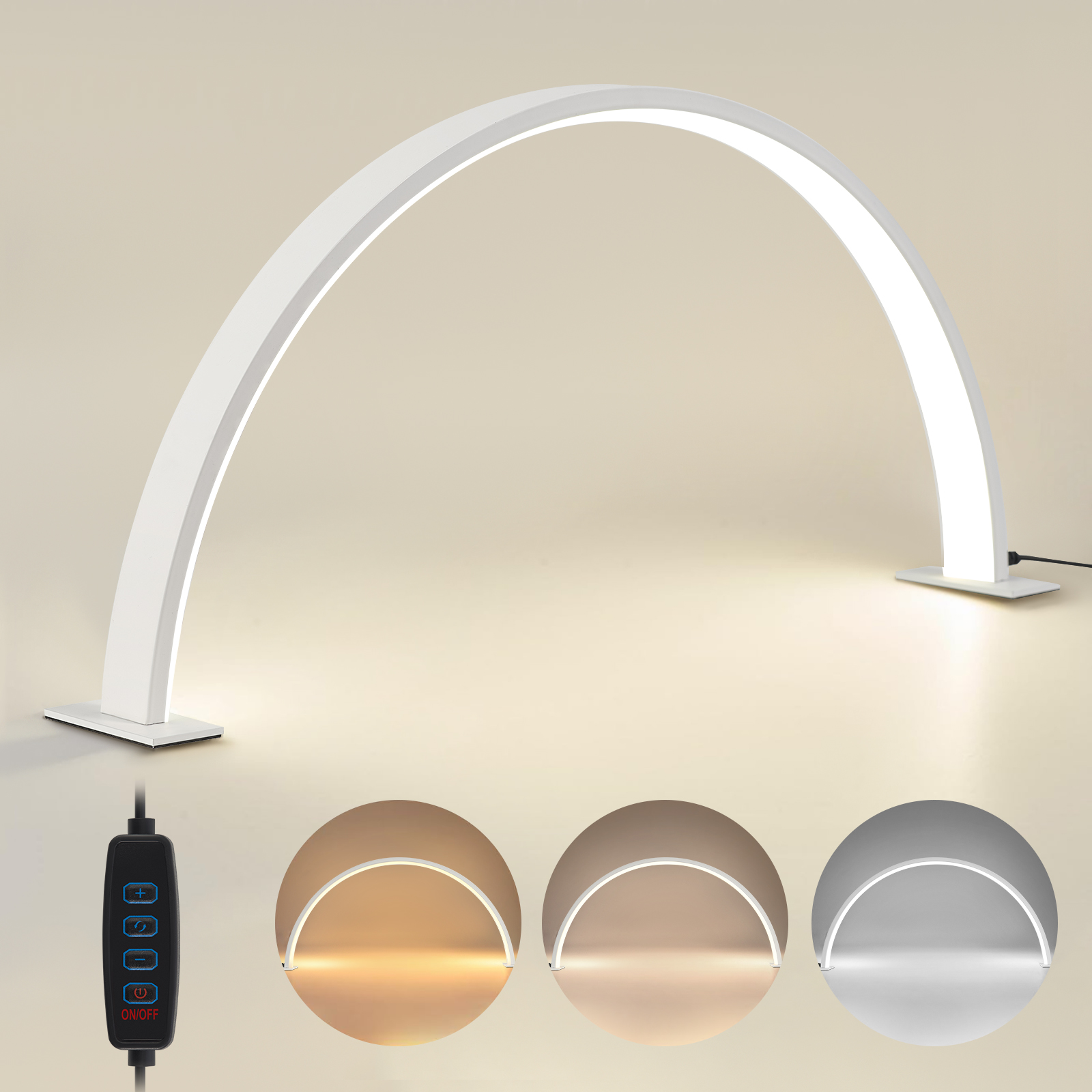 Led Moon Lamp - Half Moon U-Shaped Nail Lamp Home