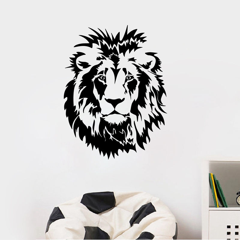 Lion Head Wall Decal Car Vinyl - Lighting Mcqueen Bedroom Decor 리뷰 및 가격