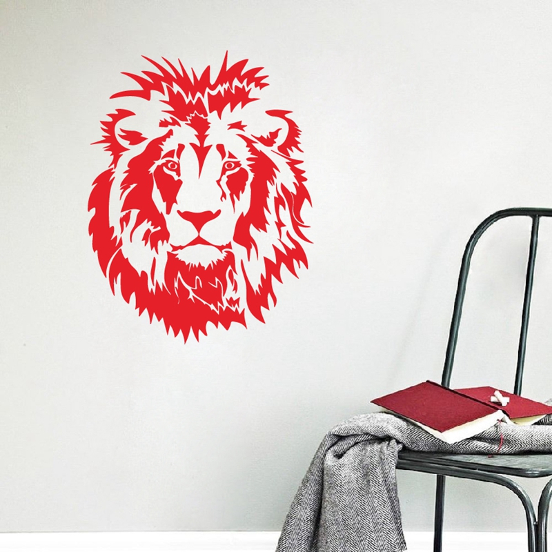 Lion Head Wall Decal Car Vinyl - Lighting Mcqueen Bedroom Decor 리뷰 및 가격