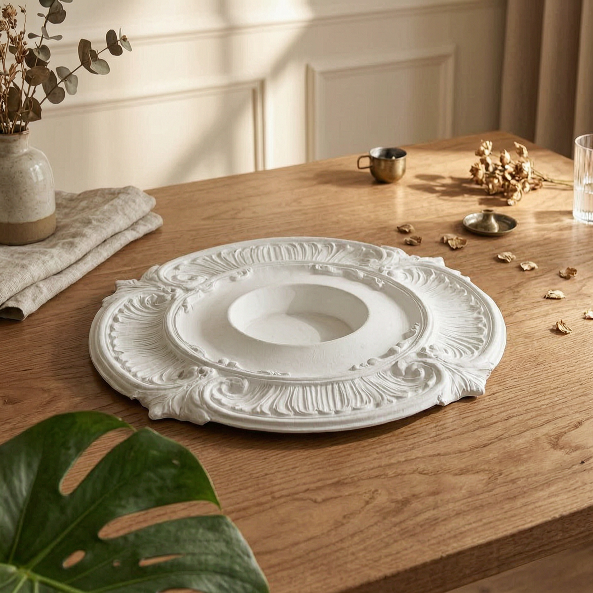 Round PU Ceiling Medallion Scr - Lightings Decoration 리뷰 및 가격