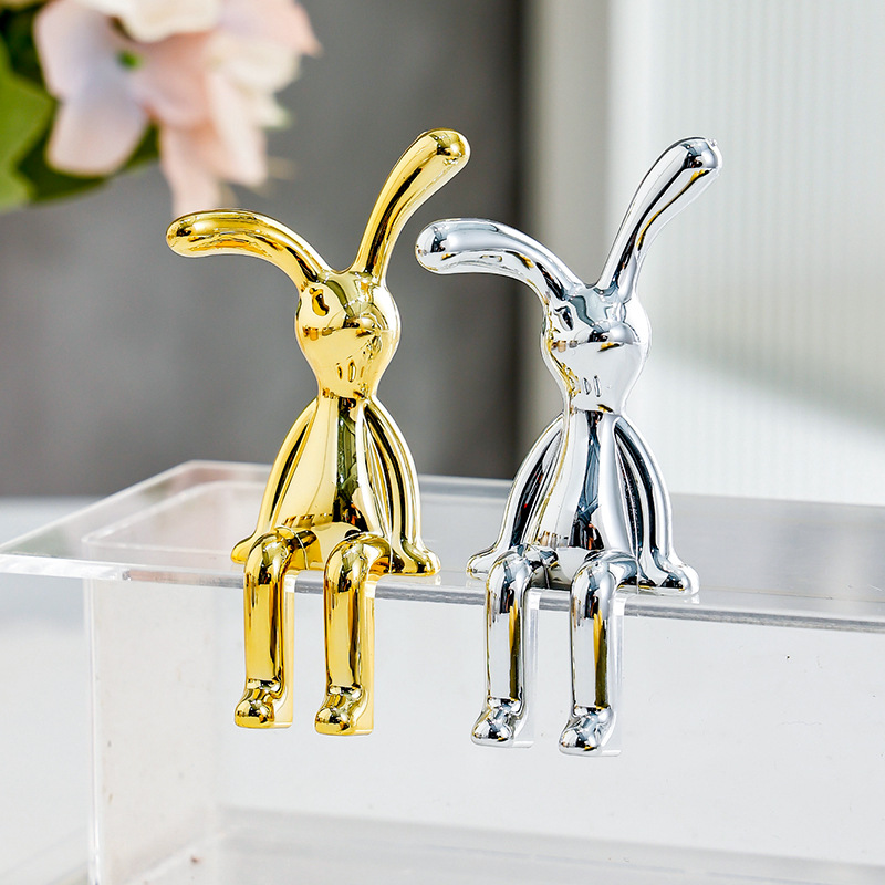 Long-Eared Rabbit Double Statu - Lighting Mcqueen Bedroom Decor 리뷰 및 가격