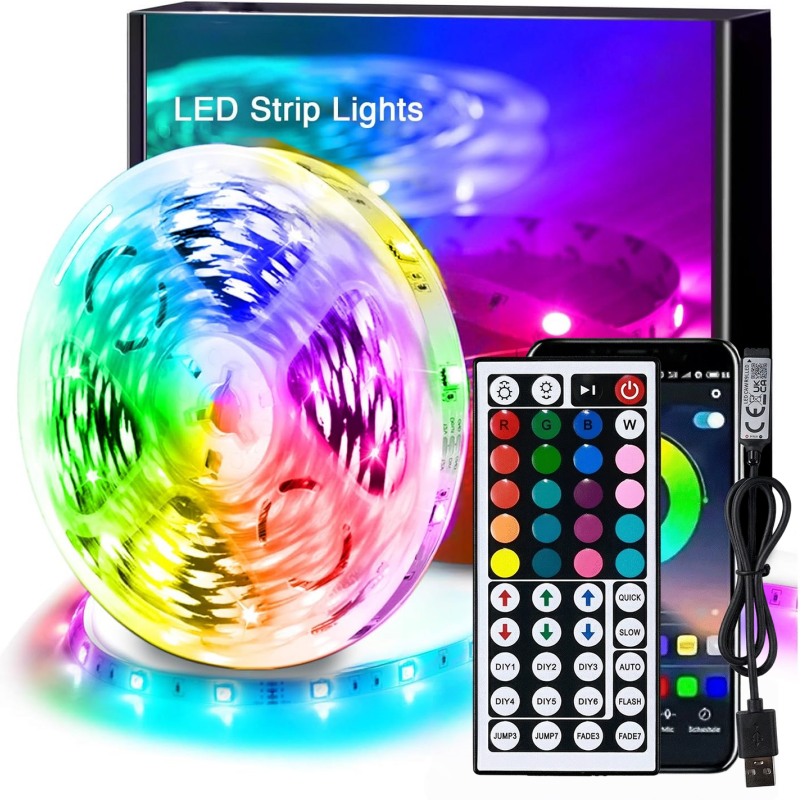 DC 5V USB LED Strip Lights APP - Room Decor Lighting Lamp 리뷰 및 가격