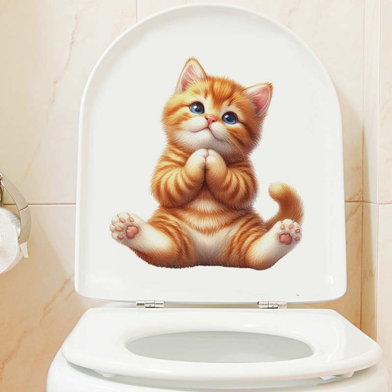 Yoga Cat  Wall Sticker Removab - Lighting Mcqueen Bedroom Decor 리뷰 및 가격
