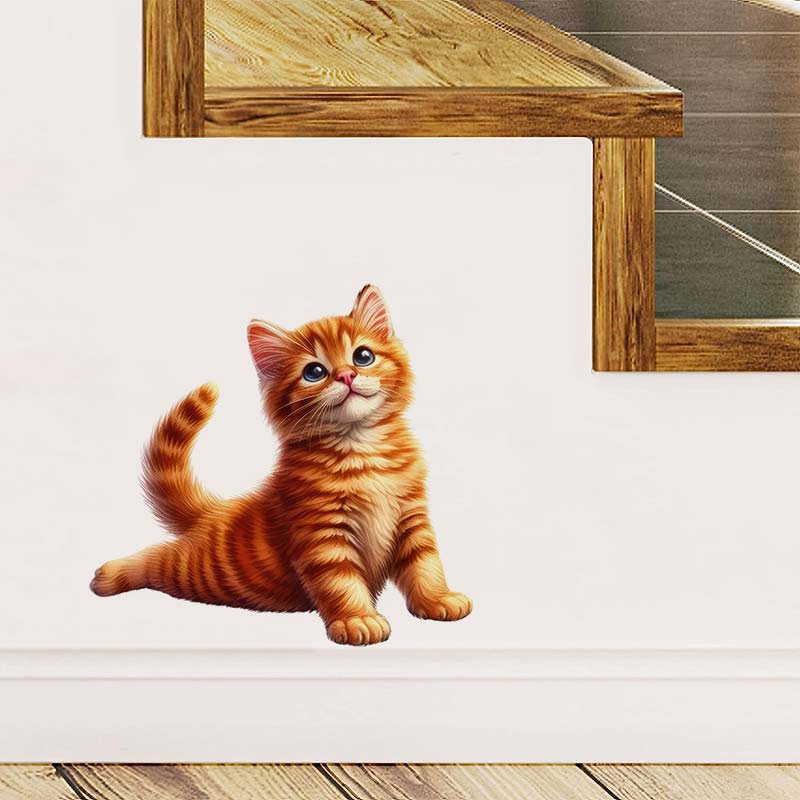 Yoga Cat  Wall Sticker Removab - Lighting Mcqueen Bedroom Decor 리뷰 및 가격