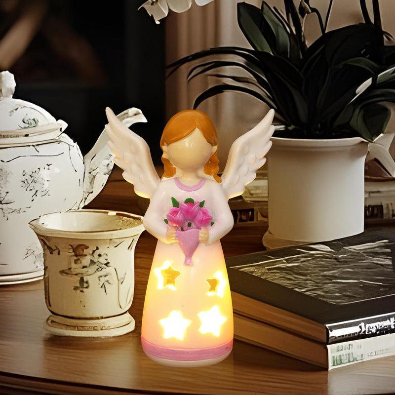 Candlestick Lamp Angel Statue  - Room Decor Lighting Lamp 리뷰 및 가격
