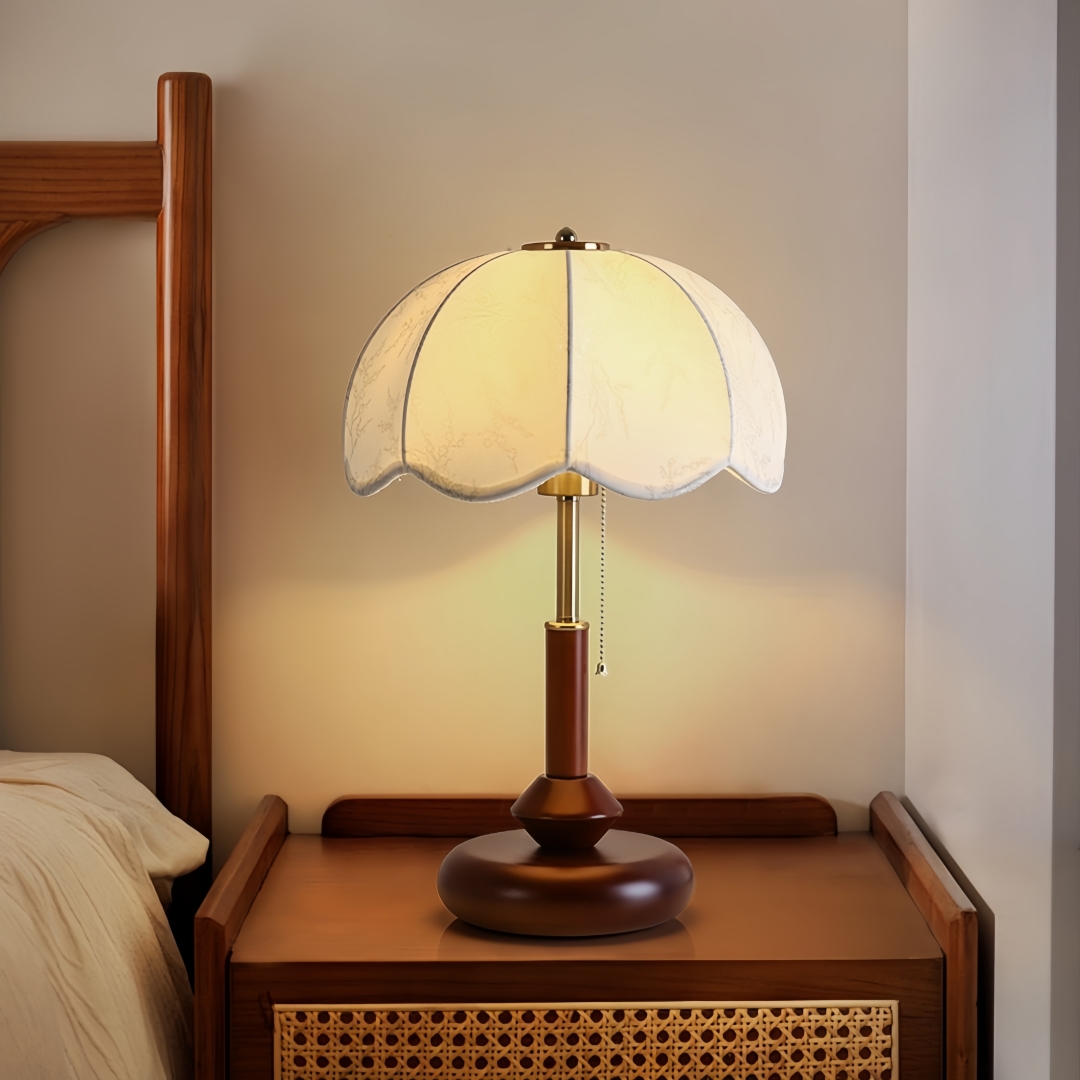 Vintage Scalloped Dome Table L - Room Decor Lighting Lamp 리뷰 및 가격
