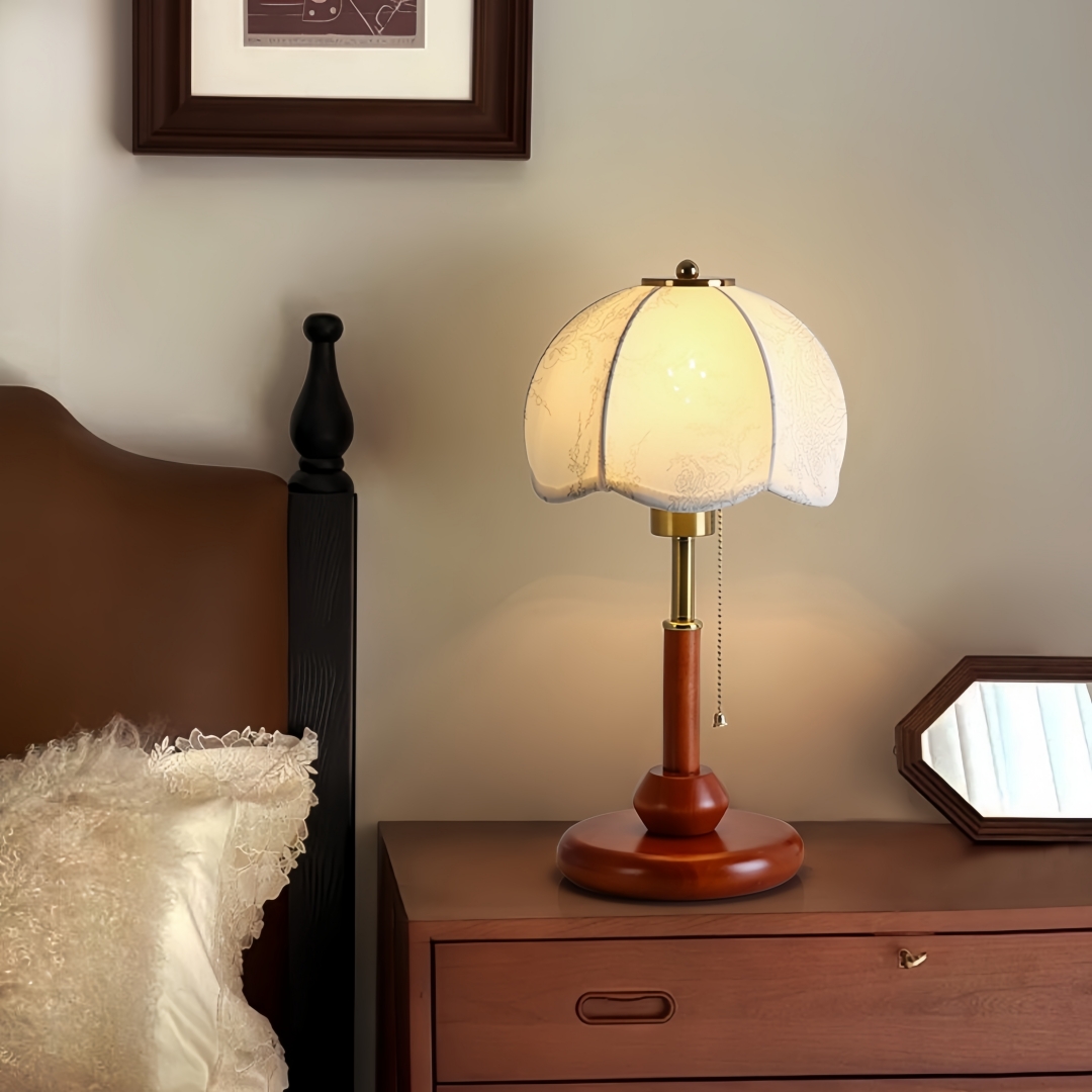 Vintage Scalloped Dome Table L - Room Decor Lighting Lamp 리뷰 및 가격