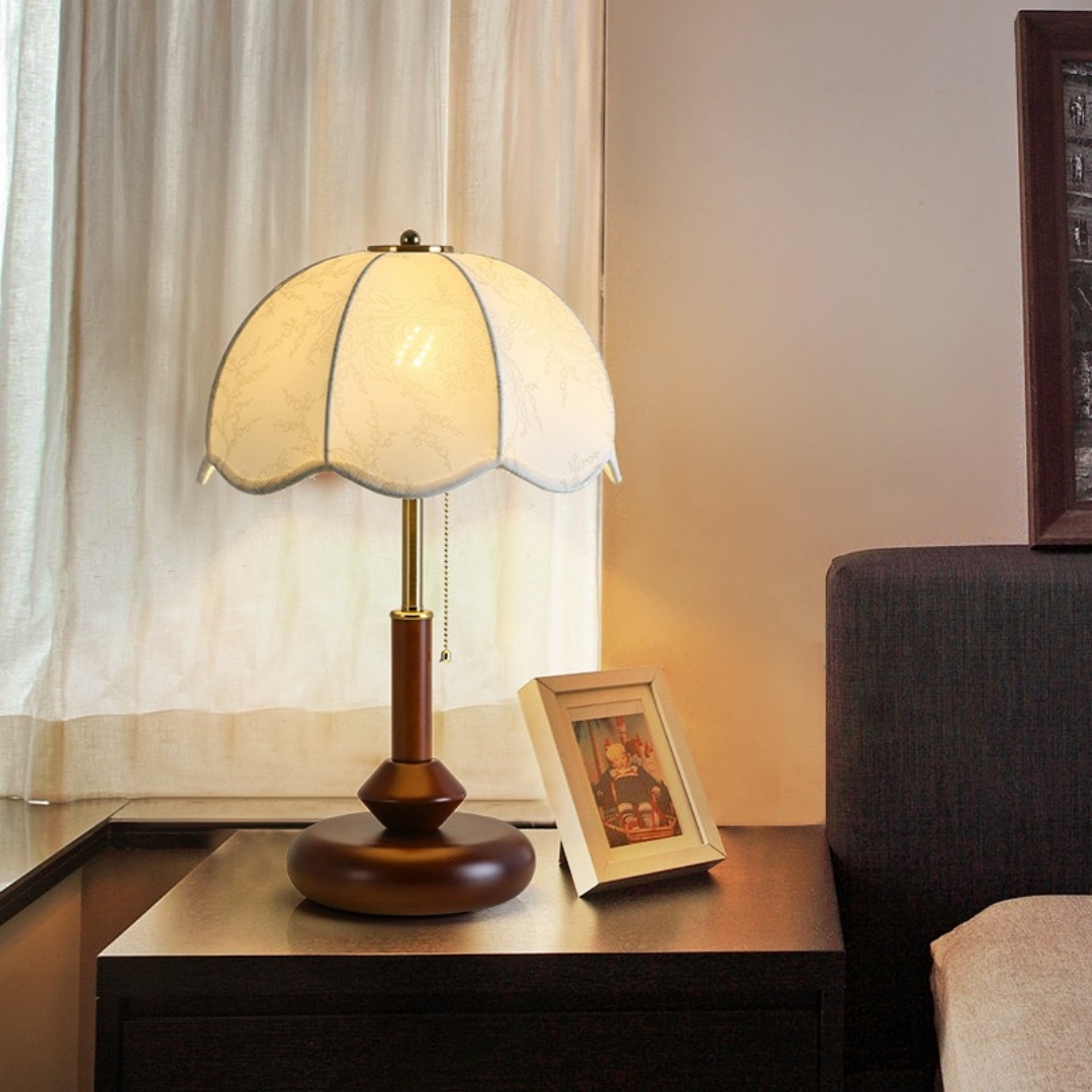 Vintage Scalloped Dome Table L - Room Decor Lighting Lamp 리뷰 및 가격