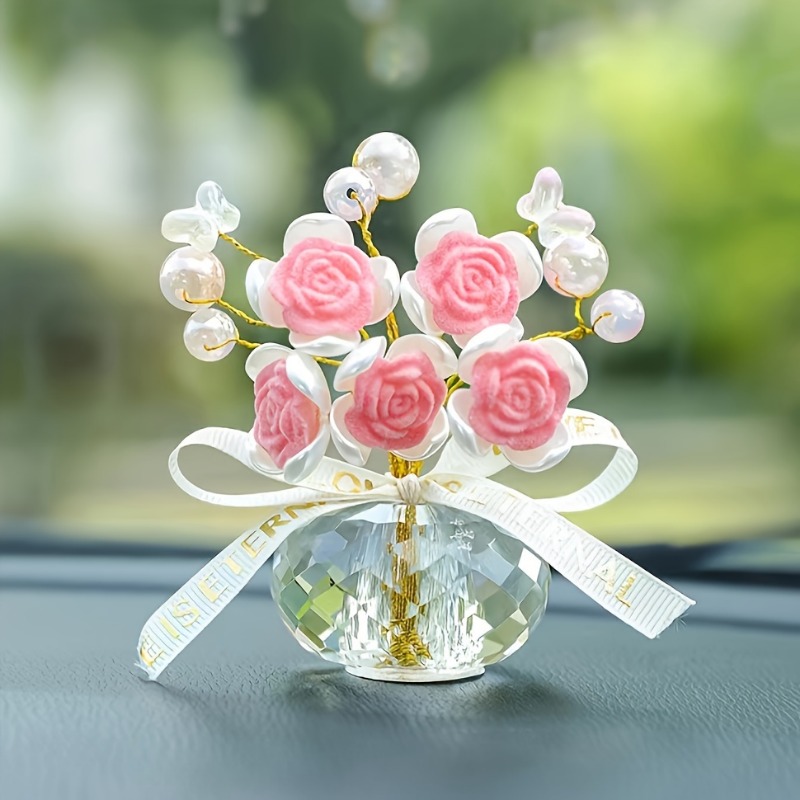 1PC Crystal Glass Rose Dashboa - Lighting Mcqueen Bedroom Decor 리뷰 및 가격