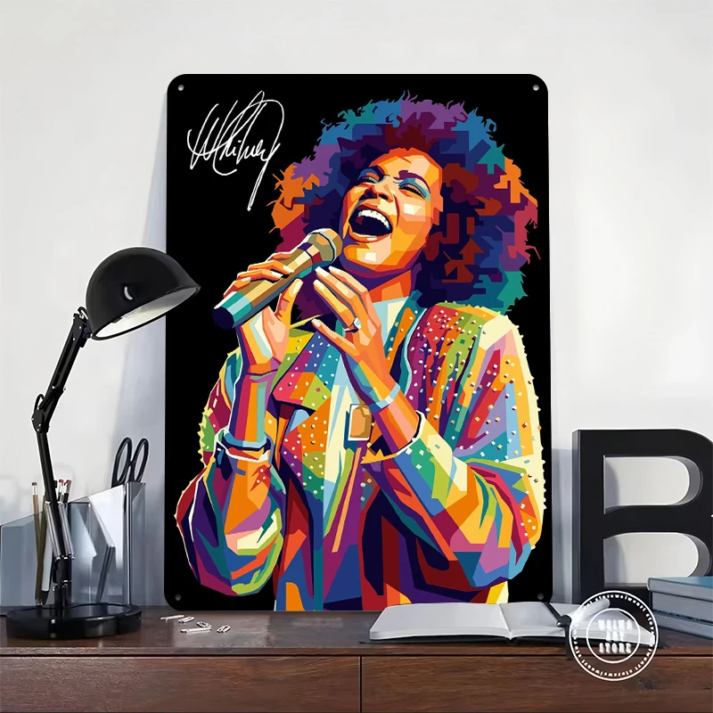 Whitney Houston Singing Pop Ar - Lighting Decor Houston 리뷰 및 가격
