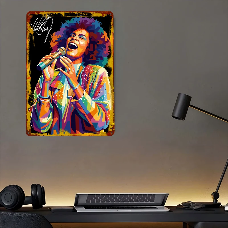 Whitney Houston Singing Pop Ar - Lighting Decor Houston 리뷰 및 가격