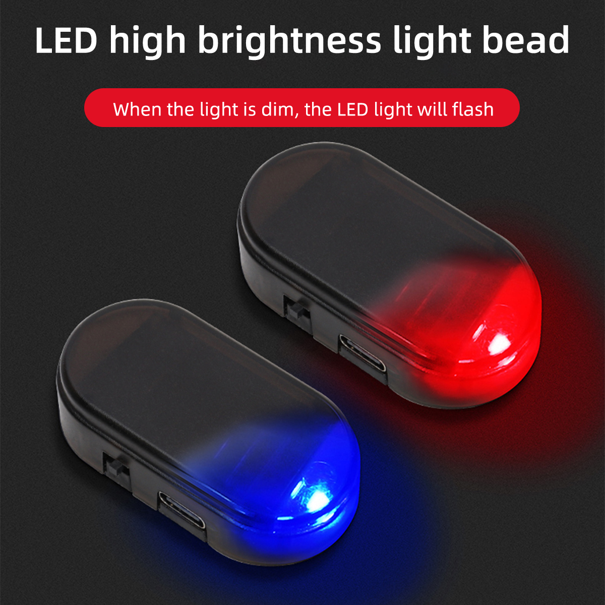 Car Mini LED Solar Warning Lig - Lighting Interior Decor 리뷰 및 가격