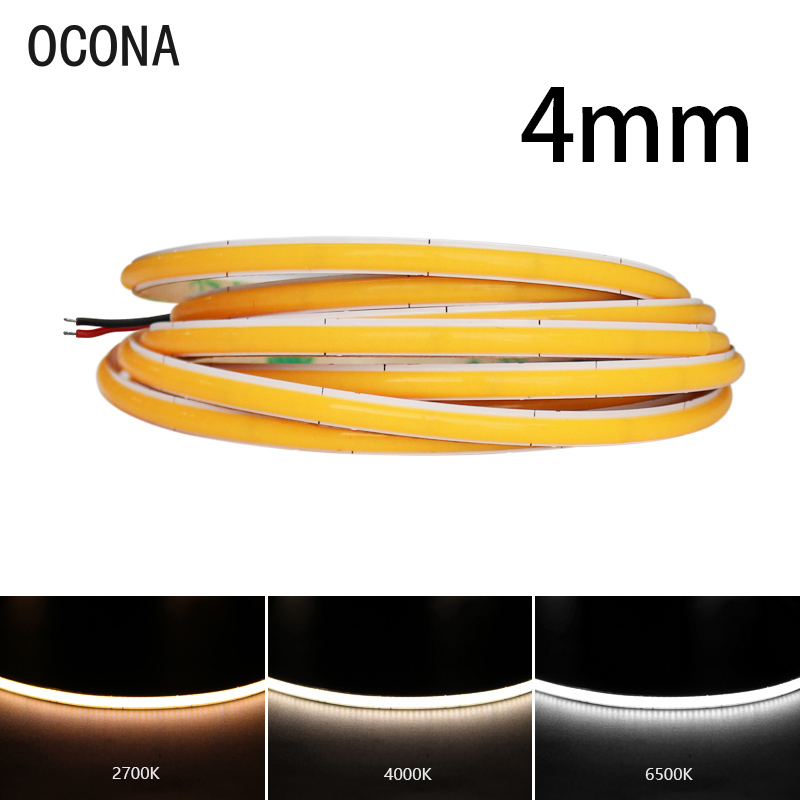 4mm Narrow COB LED Strip Light - Lighting Mcqueen Bedroom Decor 리뷰 및 가격