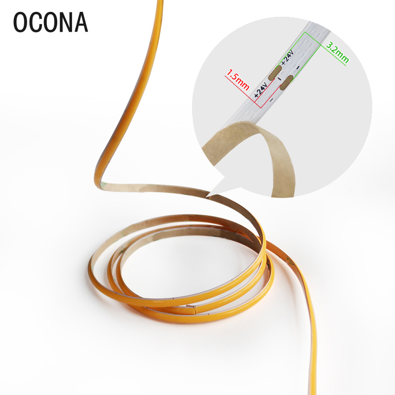 4mm Narrow COB LED Strip Light - Lighting Mcqueen Bedroom Decor 리뷰 및 가격