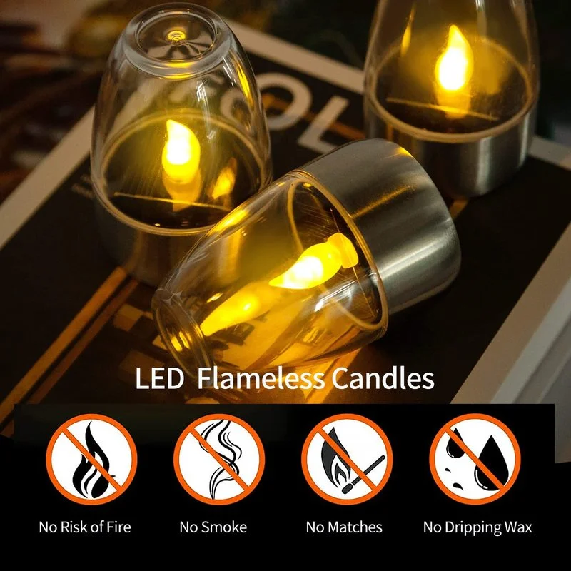 LED Solar Candles Light Flamel - Room Decor Lighting Lamp 리뷰 및 가격