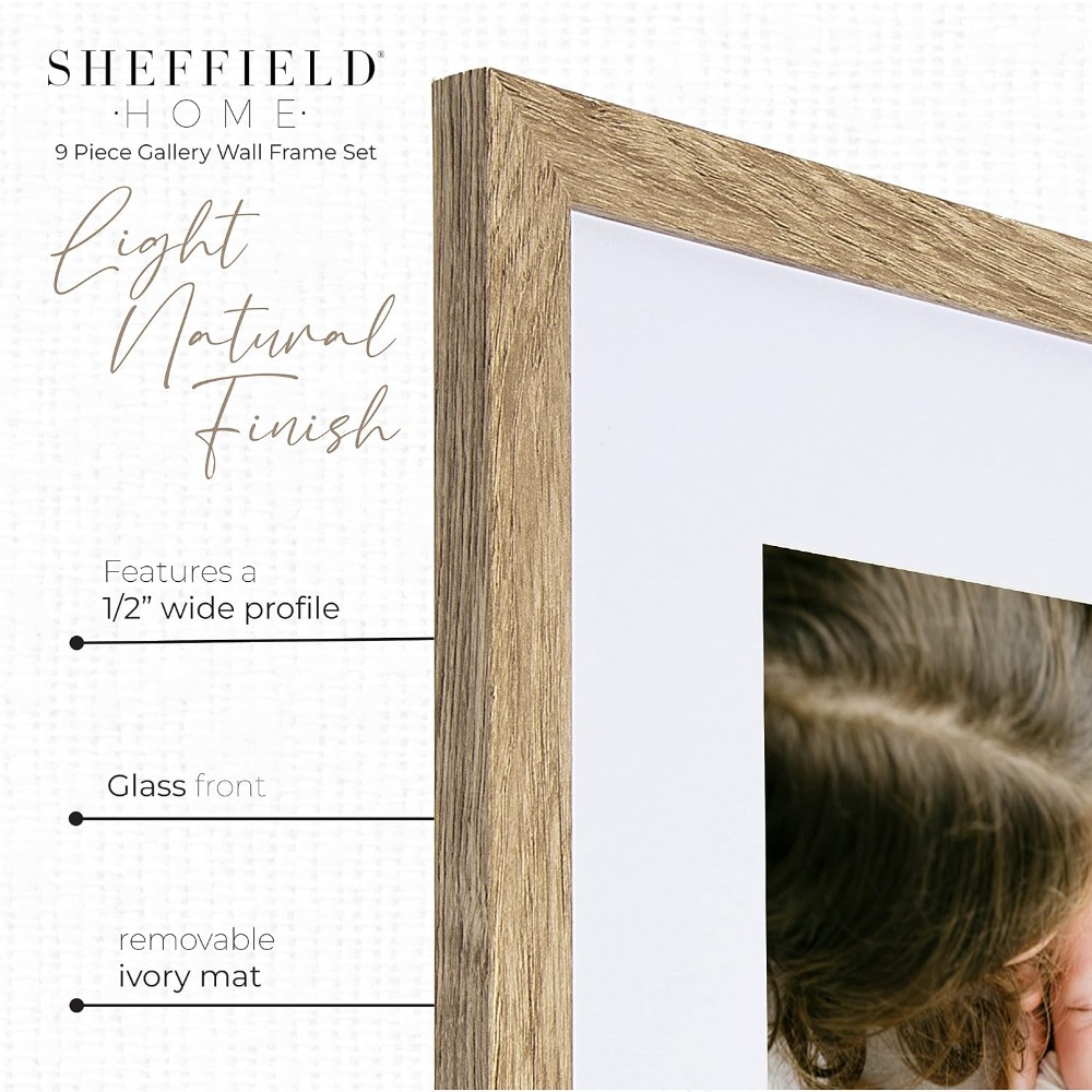 9 Piece Gallery Wall Frame Set - Lighting Gallery 리뷰 및 가격