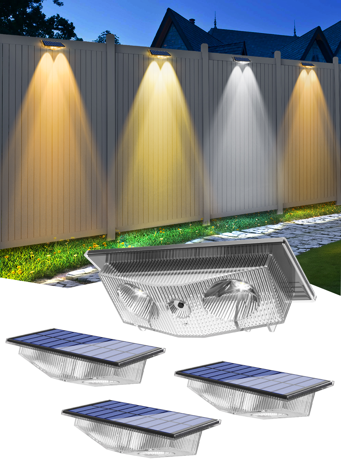 2/4/6 PCS Solar Wall Light Out - Lighting Decor Sunrise 리뷰 및 가격