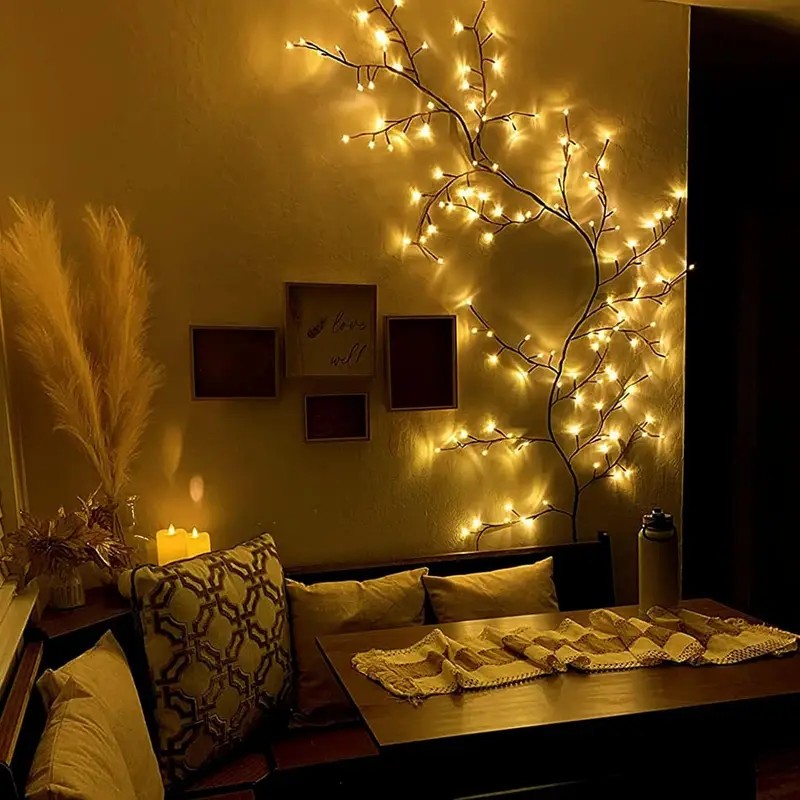 144 LEDs String Light Tree Bra - Wall Decor Lighting Tree 리뷰 및 가격