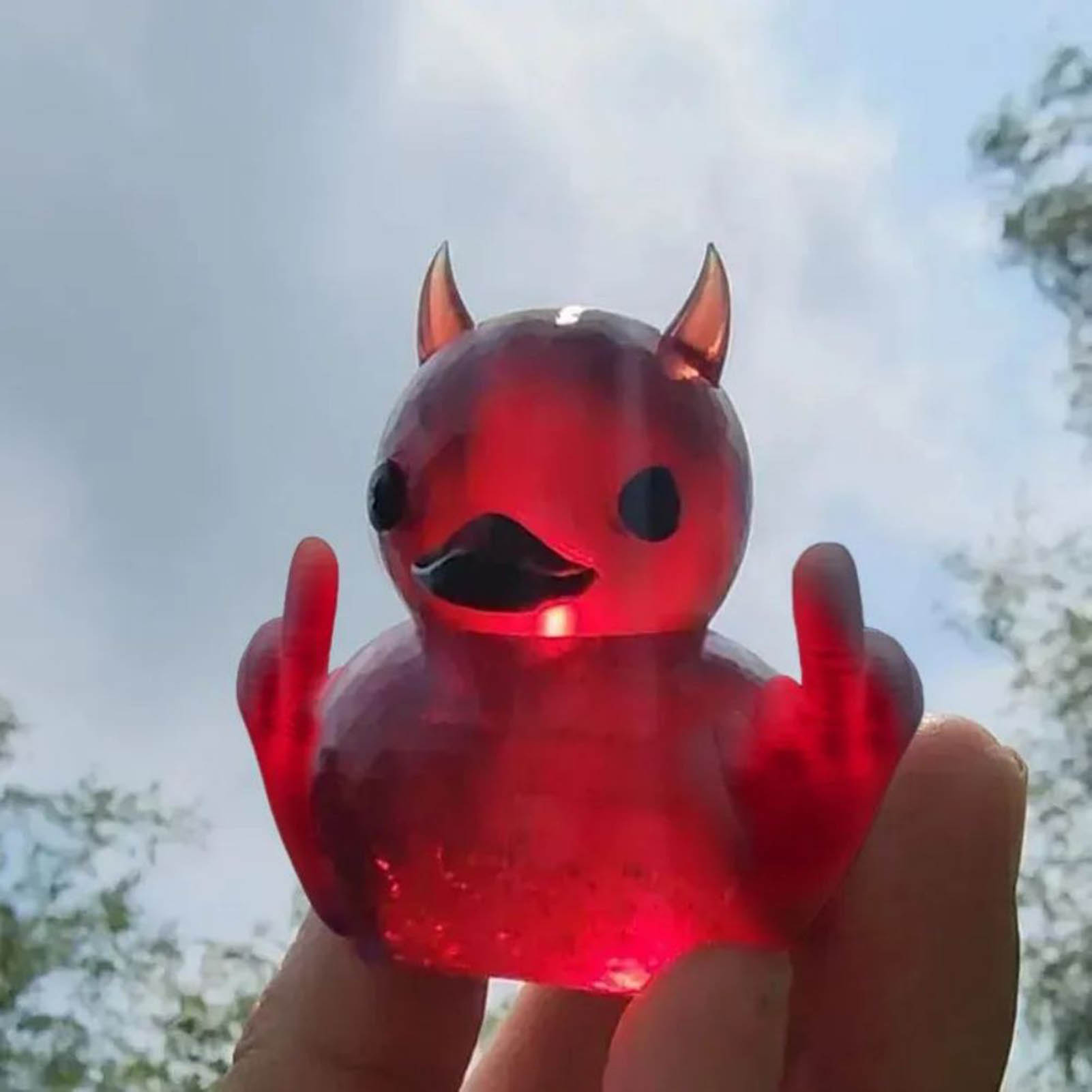 Devil Middle Finger Duck Deskt - Lighting Mcqueen Bedroom Decor 리뷰 및 가격
