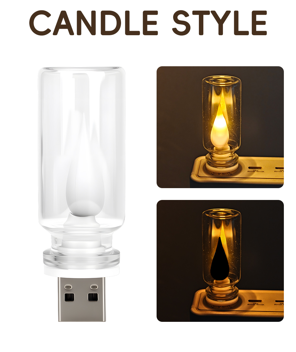 USB LED Flash Candles Light Bu - Lighting Interior Decor 리뷰 및 가격