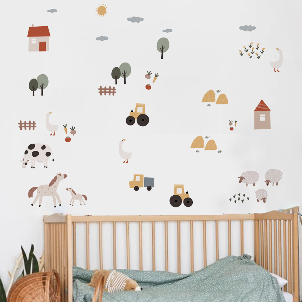 Boho Cartoon Cute Cows Farm An - Lighting Mcqueen Bedroom Decor 리뷰 및 가격