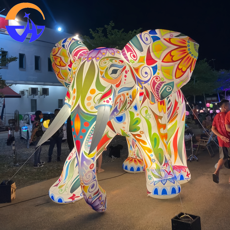 Colorful Giant Inflatable Elep - Decor Lighting The Parade 리뷰 및 가격