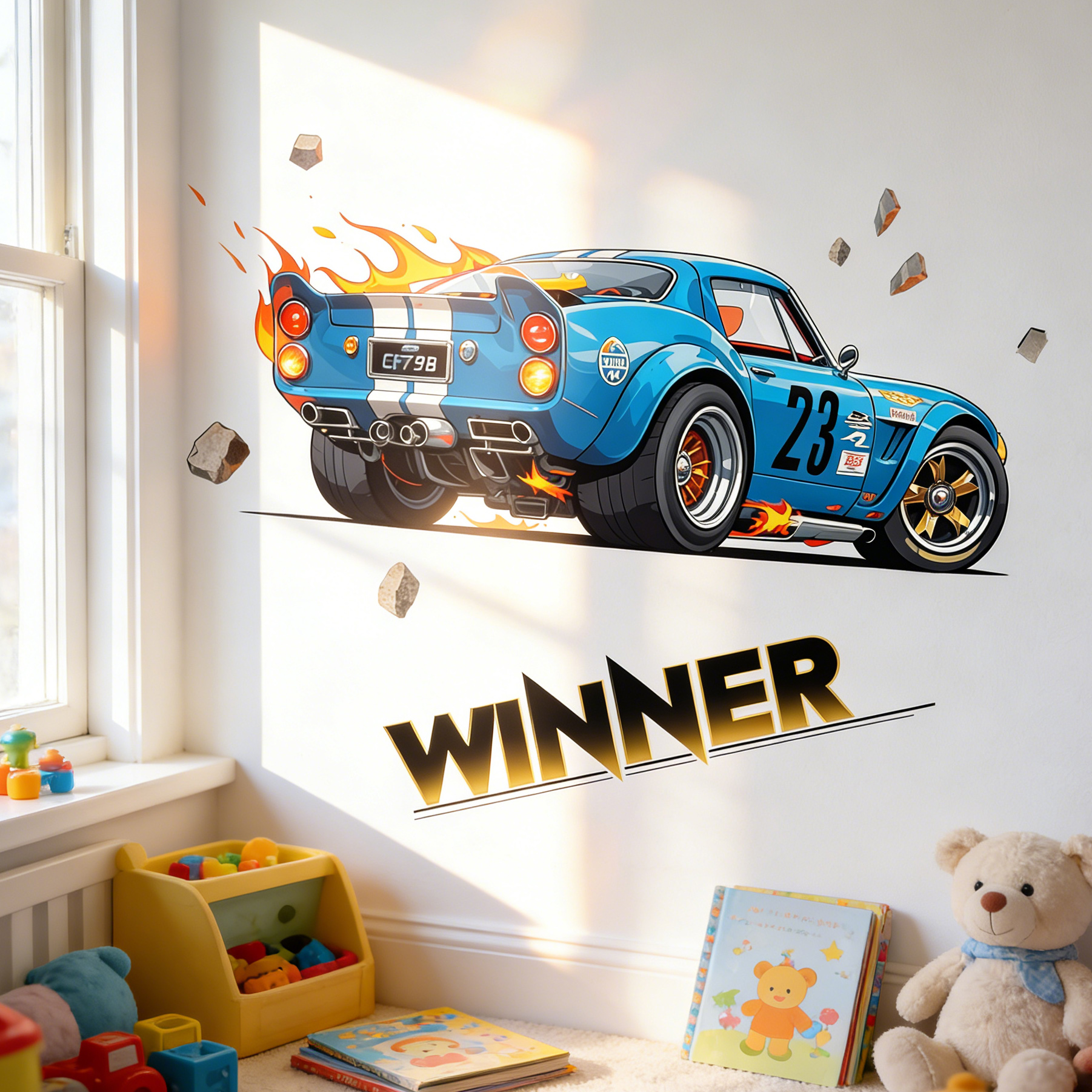 Children's Room Wall Decor Rac - Lighting Mcqueen Bedroom Decor 리뷰 및 가격