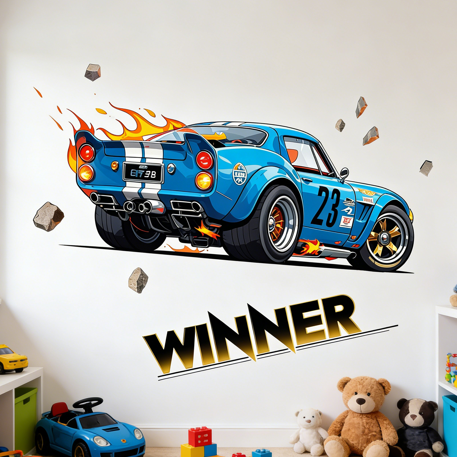 Children's Room Wall Decor Rac - Lighting Mcqueen Bedroom Decor 리뷰 및 가격