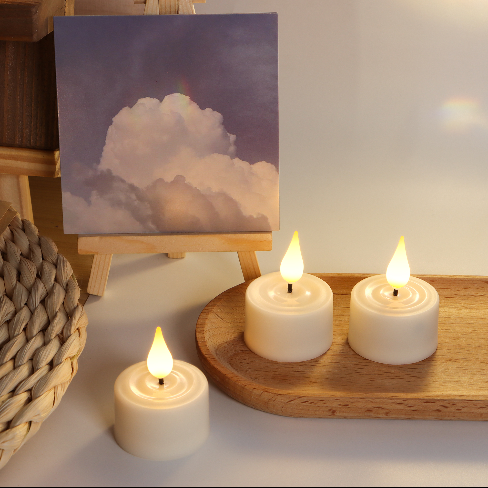 LED Candle Light Rechargeable  - Room Decor Lighting Lamp 리뷰 및 가격