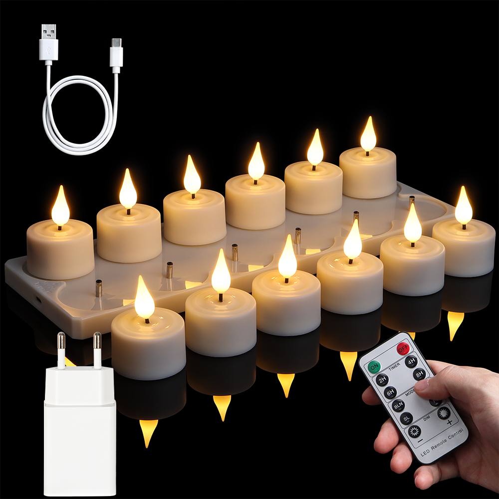 LED Candle Light Rechargeable  - Room Decor Lighting Lamp 리뷰 및 가격