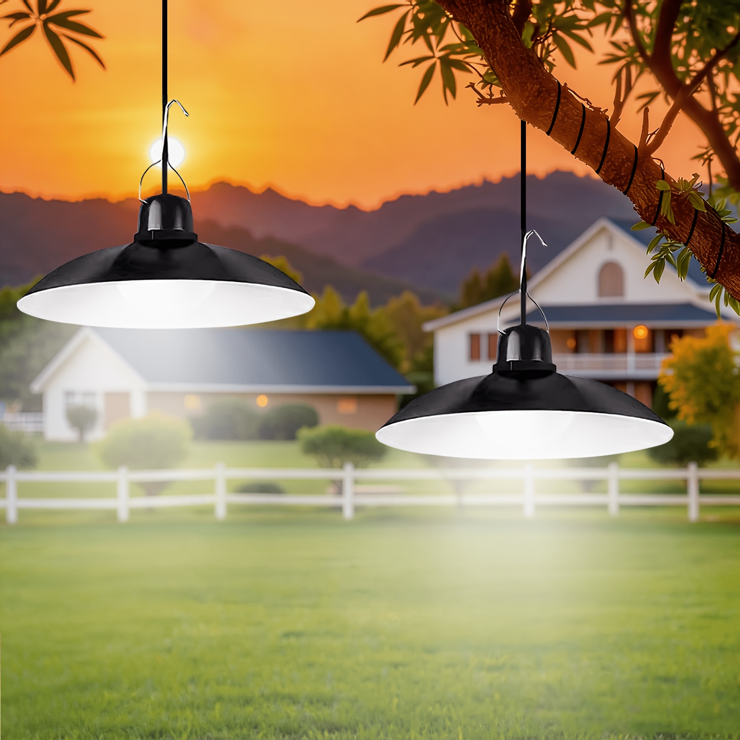 1pc Solar Pendant Light Outdoo - Room Decor Lighting Lamp 리뷰 및 가격